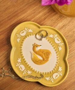 Alternative view of Retro Folk Stoneware Foxy Dish