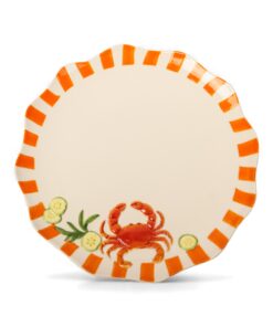 Seaview Stoneware Crab Dinner Plate