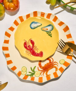 Alternative view of Seaview Stoneware Crab Dinner Plate