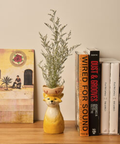 Alternative view of Retro Folk Stoneware Foxy Vase