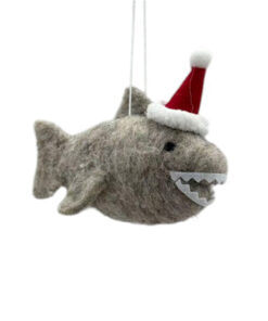 Felt Ornament Santa Shark