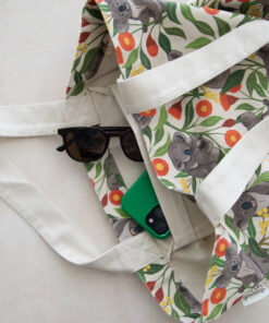 Alternative view of Tote Bag With Pocket - Australian Koalas