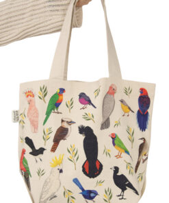 Tote Bag With Pocket - Iconic Birds of Australia