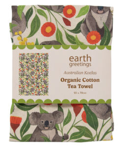 Organic Cotton Tea Towel - Australian Koalas