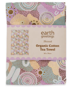 Organic Cotton Tea Towel - Blessed