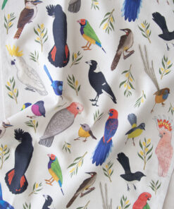 Alternative view of Organic Cotton Tea Towel - Iconic Birds of Australia