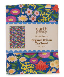 Organic Cotton Tea Towel - Native Dance