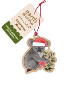 Wooden Christmas Decoration (Pack of 6) - Australian Koala